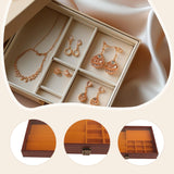 Maxbell Jewelry Box Dustproof Versatile Large Capacity Gifts with Lock Container Mom Style D