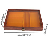 Maxbell Jewelry Box Dustproof Versatile Large Capacity Gifts with Lock Container Mom Style E