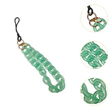 Maxbell Phone Bracelet Strap Anti Lost Acrylic Phone Pendant Phone Lanyard for Women Green