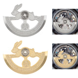 Maxbell Bunny Watch Movement Rotor Portable Automatic Watch Rotor for 6R36 7S26 6R35 Gold