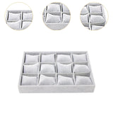 Maxbell Velvet Watch Jewelry Organizer Drawers Insert for Shelves Jewelry Exhibition Gray