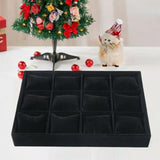 Maxbell Velvet Watch Jewelry Organizer Drawers Insert for Shelves Jewelry Exhibition Black