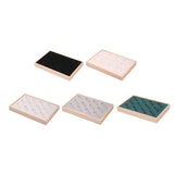 Maxbell Bangle Tray Rectangle Gifts Jewelry Displaying Wood Showcase Bracelet Holder black