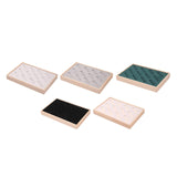 Maxbell Bangle Tray Rectangle Gifts Jewelry Displaying Wood Showcase Bracelet Holder black