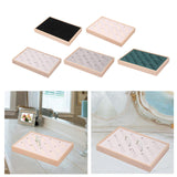 Maxbell Bangle Tray Rectangle Gifts Jewelry Displaying Wood Showcase Bracelet Holder black