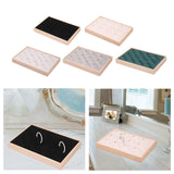 Maxbell Bangle Tray Rectangle Gifts Jewelry Displaying Wood Showcase Bracelet Holder black