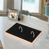 Maxbell Bangle Tray Rectangle Gifts Jewelry Displaying Wood Showcase Bracelet Holder black