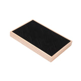 Maxbell Bangle Tray Rectangle Gifts Jewelry Displaying Wood Showcase Bracelet Holder black