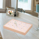 Maxbell Bangle Tray Rectangle Gifts Jewelry Displaying Wood Showcase Bracelet Holder light pink