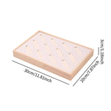 Maxbell Bangle Tray Rectangle Gifts Jewelry Displaying Wood Showcase Bracelet Holder light pink