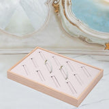 Maxbell Bangle Tray Rectangle Gifts Jewelry Displaying Wood Showcase Bracelet Holder beige
