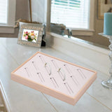 Maxbell Bangle Tray Rectangle Gifts Jewelry Displaying Wood Showcase Bracelet Holder beige