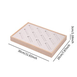 Maxbell Bangle Tray Rectangle Gifts Jewelry Displaying Wood Showcase Bracelet Holder beige