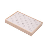 Maxbell Bangle Tray Rectangle Gifts Jewelry Displaying Wood Showcase Bracelet Holder beige