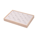 Maxbell Bangle Tray Rectangle Gifts Jewelry Displaying Wood Showcase Bracelet Holder beige