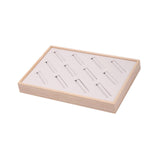 Maxbell Bangle Tray Rectangle Gifts Jewelry Displaying Wood Showcase Bracelet Holder beige