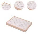 Maxbell Bangle Tray Rectangle Gifts Jewelry Displaying Wood Showcase Bracelet Holder beige