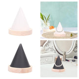 Maxbell Jewelry Holder Engagement Elegant Ring Holder for Earring Trinket NightStand White