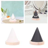 Maxbell Jewelry Holder Engagement Elegant Ring Holder for Earring Trinket NightStand White