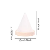 Maxbell Jewelry Holder Engagement Elegant Ring Holder for Earring Trinket NightStand White