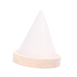 Maxbell Jewelry Holder Engagement Elegant Ring Holder for Earring Trinket NightStand White