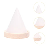 Maxbell Jewelry Holder Engagement Elegant Ring Holder for Earring Trinket NightStand White