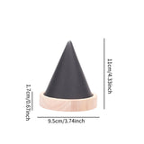 Maxbell Jewelry Holder Engagement Elegant Ring Holder for Earring Trinket NightStand Black