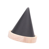 Maxbell Jewelry Holder Engagement Elegant Ring Holder for Earring Trinket NightStand Black