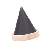 Maxbell Jewelry Holder Engagement Elegant Ring Holder for Earring Trinket NightStand Black