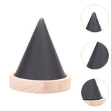 Maxbell Jewelry Holder Engagement Elegant Ring Holder for Earring Trinket NightStand Black