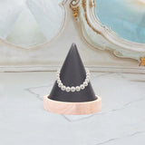 Maxbell Jewelry Holder Engagement Elegant Ring Holder for Earring Trinket NightStand Black