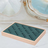 Maxbell Bangle Tray Rectangle Gifts Jewelry Displaying Wood Showcase Bracelet Holder green