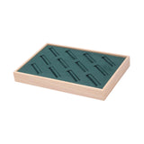 Maxbell Bangle Tray Rectangle Gifts Jewelry Displaying Wood Showcase Bracelet Holder green