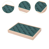 Maxbell Bangle Tray Rectangle Gifts Jewelry Displaying Wood Showcase Bracelet Holder green