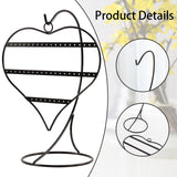 Maxbell Earring Display Stand Sturdy Earrings Holder for Showcase Dresser Photo Prop Black