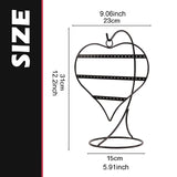 Maxbell Earring Display Stand Sturdy Earrings Holder for Showcase Dresser Photo Prop Black