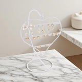 Maxbell Earring Display Stand Sturdy Earrings Holder for Showcase Dresser Photo Prop White