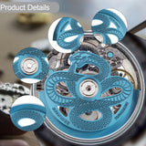 Maxbell Snake Watch Movement Rotor for Mechanical Watches Replace Oscillating Weight Blue