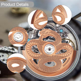 Maxbell Snake Watch Movement Rotor for Mechanical Watches Replace Oscillating Weight Brown Yellow
