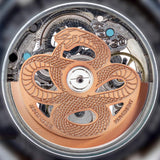 Maxbell Snake Watch Movement Rotor for Mechanical Watches Replace Oscillating Weight Brown Yellow