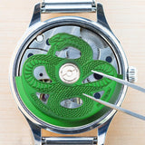 Maxbell Snake Watch Movement Rotor for Mechanical Watches Replace Oscillating Weight Green