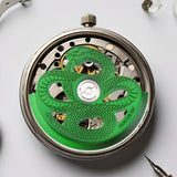 Maxbell Snake Watch Movement Rotor for Mechanical Watches Replace Oscillating Weight Green