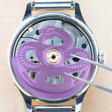 Maxbell Snake Watch Movement Rotor for Mechanical Watches Replace Oscillating Weight Purple