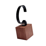Maxbell Watch Display Stand Practical Versatile C Shape Show Rack for Store Showcase Brown Black