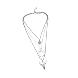 Maxbell Boho Layered Necklace Stylish Cool Western Women Pendant for Decor Accessory