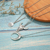 Maxbell Boho Layered Necklace Stylish Cool Western Women Pendant for Decor Accessory
