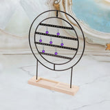 Maxbell Earrings Organizer 4 Layers Large Gift for Women for Home Dresser Countertop Black