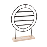 Maxbell Earrings Organizer 4 Layers Large Gift for Women for Home Dresser Countertop Black