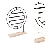Maxbell Earrings Organizer 4 Layers Large Gift for Women for Home Dresser Countertop Black