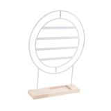 Maxbell Earrings Organizer 4 Layers Large Gift for Women for Home Dresser Countertop White